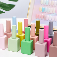 Vente de gros Vernis à ongles gel semi-permanent 60 couleurs OEM Fournisseur de vernis à ongles en gel végétalien 15ml Vernis à ongles en gel avec logo personnalisé