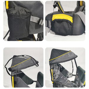 La mejor <span class=keywords><strong>mochila</strong></span> personalizada para llevar al bebé con protector de cabeza para papás Niña - Product Image 6