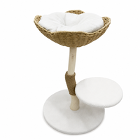 Arbre à chat en gros avec structure en bois véritable, Tour pour chat, Arbre à chat d'intérieur, Arbre à chat en forme de voiture fleurie