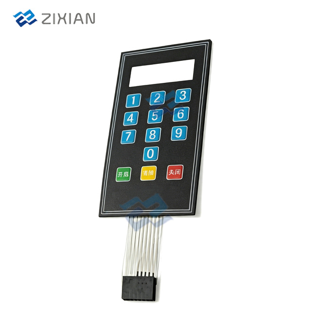 OEM Membrane Switch Keypad with Keycaps Thin-Film Switches Communication Equipment Control Panels Waterproof