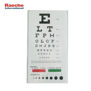 Pocket Gezichtsscherpte Eye Vision Test Grafiek Snellen Eye Grafiek