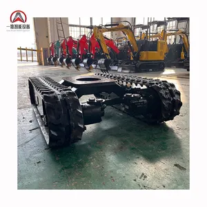 Tracked crawler base with hydraulic motors used for transportation, research or agriculture