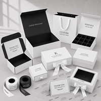 Emballage personnalisé pour la promotion des marques, boîte rigide pliable magnétique mate, kits d'essai de produits, kits d'influenceurs, coffret cadeau pour la promotion des marques