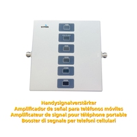 Amplificador de Señal Móvil de 6 Bandas, Kit Completo, 700-2600 MHz, Repetidor 3G 4G 5G, Compatible con los Estándares B28 B20 B8 B3 B1 B7