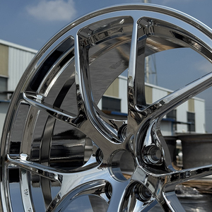 Trọng lượng nhẹ Chrome lõ<span class=keywords><strong>m</strong></span> bánh xe vành tùy chỉnh giả <span class=keywords><strong>m</strong></span>ạo 18 19 20 22 24 inch Vành hợp kim 5x114.3 5x130 5x120 5x112 moq 4 miếng - Product Image 4