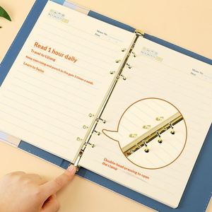 Carnet de notes professionnel élégant A5, couverture rigide en cuir PU, 100 feuilles, personnalisable avec logo, pour le bureau - Product Image 3
