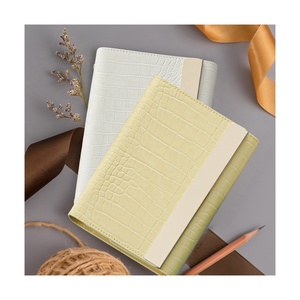 Vente en gros de cartable à anneaux en cuir PU pour budget, design <span class=keywords><strong>original</strong></span>, enveloppe pour monnaie, planificateur de journal - Product Image 1