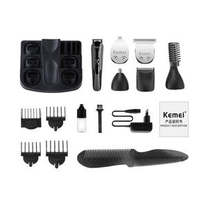 Ensemble de tondeuses à cheveux <span class=keywords><strong>Kemei</strong></span> Km-<span class=keywords><strong>600</strong></span> rechargeables 6 en 1 avec tête de lame multifonctionnelle pour hommes - Product Image 5