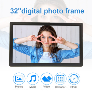 पेशेवरों 32 इंच डिजिटल फोटो फ्रेम 1080P वीडियो संगीत कैलेंडर यूएसबी ड्राइव एसडी कार्ड रिमोट कंट्रोल विज्ञापन प्लेयर दीवार mountable