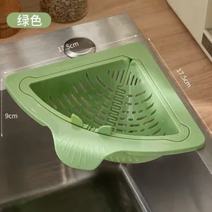 Plastic Kitchen <strong>Sink</strong> Filter Drainage <strong>Basket</strong> with Dry/Wet Separation Magnetic Drainage Hanging Vegetable Washing Function - Product Image 5