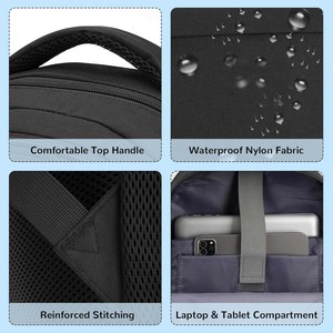 Sac à dos d'école mignon pour femmes, sac à dos pour adolescentes, sac à dos pour lycéennes, sac à dos pour étudiantes, noir - Product Image 4