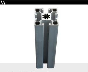 Norme européenne 4545S profilé en alliage <span class=keywords><strong>d</strong></span>'<span class=keywords><strong>aluminium</strong></span> léger support de <span class=keywords><strong>tube</strong></span> carré chaîne de montage industrielle personnalisation du cadre - Product Image 3