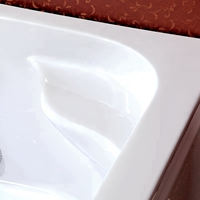 Nouvelle baignoire de massage rectangulaire autoportante pour intérieur, sexy et tendance, avec robinet inclus