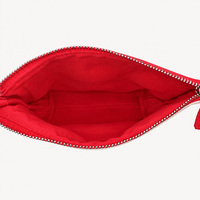 Pochette cosmétique en toile personnalisée pour Noël, avec fermeture éclair, trousse de toilette pour les fêtes, pour emballage cadeau et promotion en détail