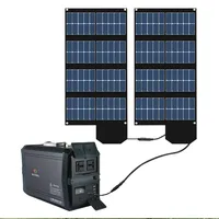 Tragbarer Solarenergie-Strom generator 500W 1000W 1500W 2000W Tragbarer Solar generator mit fertig gestelltem Panel-Set