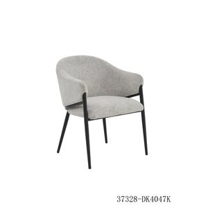 Fauteuil de salon moderne en tissu avec pieds en métal, dossier solide, design contemporain, fauteuil de détente, mobilier de maison 37328-DK4047K - Product Image 1