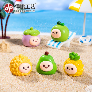 Muñeco de Resina en Miniatura con Forma de Fruta de Dibujos Animados, Decoración para Coche o Escritorio - Product Image 3