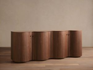 Console moderne en bois massif sur mesure avec tiroir pour salon, <span class=keywords><strong>buffet</strong></span> de grande capacité - Meuble de maison durable - Product Image 3