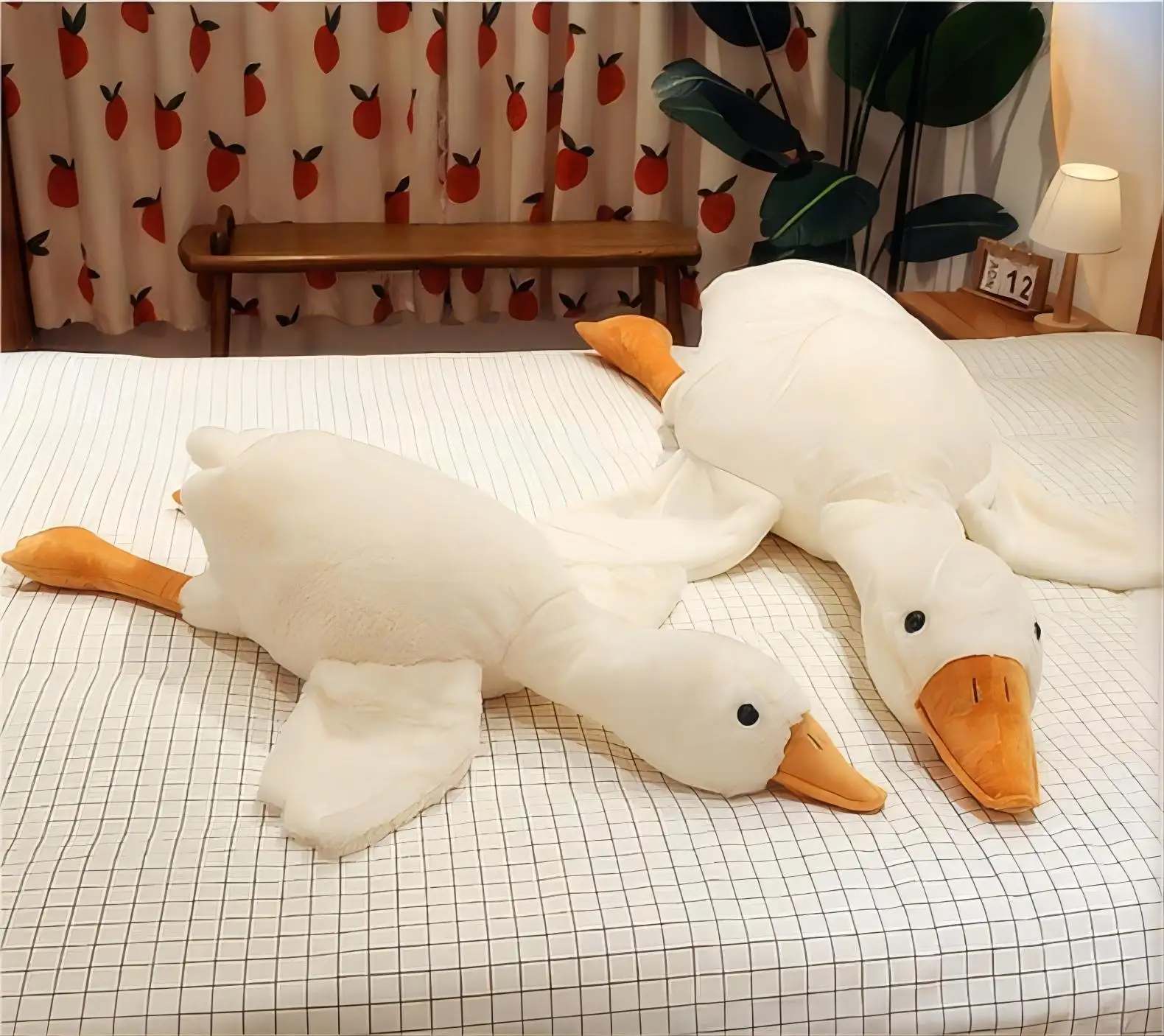 OEM Wholesale custom stuffed animals duck soft toy White Goose Toy children's gift white goose pillow doll