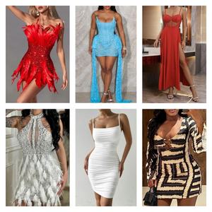 Jupe Camisole Rétro Printemps-Été pour Femme, Jupe en Maille Élastique Taille Haute, Robe Tendance Ajustée pour Femme - Product Image 3