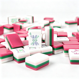 High-end 160 Tiles Game Acrylic Custom Colors Pattern Elephant Oem Modern Luxury Eco-Friendly <b>Entertainment</b> American Mahjong - Product Image 4
