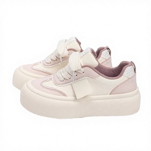 Zapatos Deportivos Casuales de Moda para Mujer, Diseño con Cordones, Ligeros, Sintéticos, Antideslizantes, de PVC Sólido, Venta al Por Mayor - Product Image 2