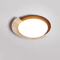 Nouvelle Lampe LED de Décoration Intérieure en Pierre Naturelle au Design Créatif et Moderne, Style Wabi Sabi Japonais, pour Chambre, Hôtel, Couloir, Plafonnier Chaleureux