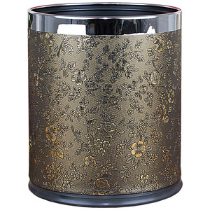 10 Gallon PU Leather Stainless Steel Trash Can Wide Opening <strong>Sensor</strong> <strong>Kitchen</strong> Trash <strong>Bin</strong> - Product Image 4