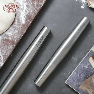 Utensili da Cucina: <span class=keywords><strong>Mattarello</strong></span> Antiaderente in Acciaio Inox con Manico in Metallo per Biscotti, Pasticceria, Pasta e Pizza - Product Image 3