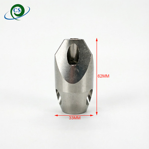 Buse de débroussaillage en acier inoxydable 1/2 pouce 40L haute pression, type Quatroset, pointe biseautée, buse de jet diamantée - Product Image 3