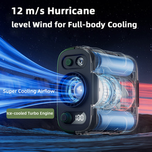 100 cấp tốc độ 13500 vòng/phút luồng không khí mạnh mẽ thắt lưng di động Clip Quạt đeo vành đai cá nhân Quạt sạc pin 24h thời gian sử dụng - Product Image 5