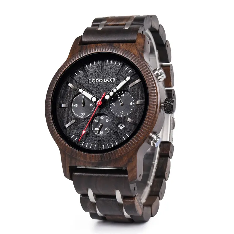 China manufacturer wholesale Customized Logo Quartz Wrist Wooden Watches For Men
