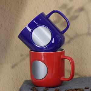 豪华铭牌定制陶瓷徽标简约可重复使用350毫升咖啡杯促销企业礼品 - Product Image 4