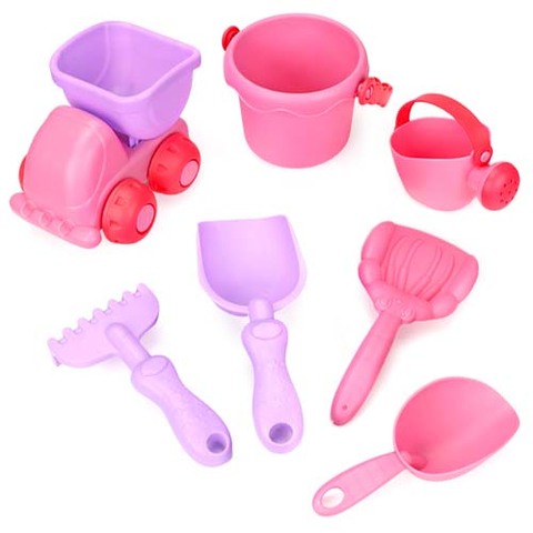 Kids Outdoor Summer Beach Sand Portable Toy Set Seaside Digging Tool Shovel Bucket Made of Durable Plastic