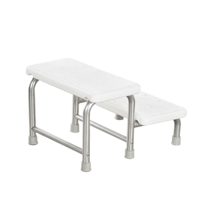 Tabouret en plastique unisexe à <span class=keywords><strong>2</strong></span> <span class=keywords><strong>marches</strong></span> pour le bain et la mobilité Bain à mousse de sécurité pour la thérapie de réadaptation des patients Fournitures médicales - Product Image 3