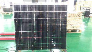 Panel Solar BIPV Personalizado de 500W, Azul Oscuro/Negro, Doble Vidrio, Garantía de 10 Años, Silicio Monocristalino de Alta Eficiencia para Otros Usos Ecológicos - Product Image 4