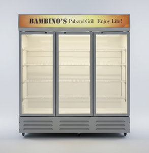 Refrigerador Vertical de Tres Puertas de Vidrio para Bebidas Frías, Exhibición de Bebidas, Refrigerador Vertical para Pepsi, <span class=keywords><strong>Coca</strong></span>-<span class=keywords><strong>Cola</strong></span>, Bebidas Energéticas - Product Image 2