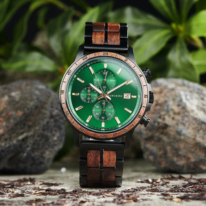 Bán Buôn Thấp Moq Dropshipping Nhật Bản Phong Trào OEM Kim Loại Và Dây Đeo Gỗ Mặt Trời Mô Hình Nghề Thủ Công Sáng Móng Tay Gỗ Đồng Hồ - Product Image 1