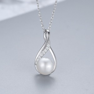 Wholesale S925 sterling silver natural freshwater pearl <b>infinity</b> symbol jewelry set for women's everyday wear - Product Image 5