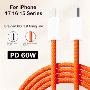 60W <b>Type</b> <b>C</b> to <b>Type</b> <b>C</b> <b>Cable</b> For iPhone17 <b>Cable</b> <b>USB</b>-<b>C</b> Charger <b>Cable</b> For iPhone Charger <b>C</b> to <b>C</b> For iPhone Charger chargeur iphone - Product Image 3