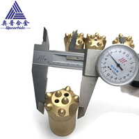 Vente directe usine : Outil de perçage à bouton en carbure poli + acier, foret conique personnalisé pour roche dure, support inclus