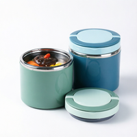 Thermos alimentaire isotherme en acier inoxydable, boîte à lunch pour l'école, 1000 ml