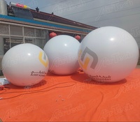 Globo Inflable Gigante de Helio con Ventilador Incorporado, Impermeable, con Logotipo/LED Personalizado para Publicidad Exterior y Desfiles - Forma de Esfera/Globo