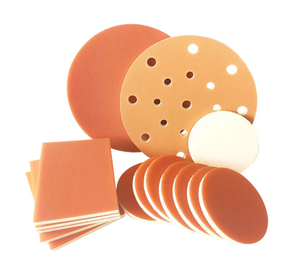 Disco de Esponja Abrasiva OEM de Dureza Média 2/3/4 polegadas 75*100*5mm Flexível Grit P320-1200 Esponja de Lixa Úmida para Metal Automotivo - Product Image 1