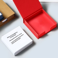 Juego de Blocs de Notas Adhesivas con Logotipo Personalizado, Bloc de Notas de Tapa Dura con Soporte, Cubo de Notas Promocional para Escritorio, Papelería de Oficina de Marca OEM