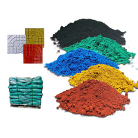 Oxyde de fer vert 5605 carrelage de sol perméable couleur asphalte aveugle brique vert Pigment