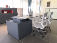 Fashion Design Mdf Executive Office Desk Director mobili per ufficio Boss Manager Office Desk Manager tavolo da lavoro moderno in legno