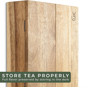Contenitore per tè in legno di Acacia massello Organizer 12 scomparti Organizer <span class=keywords><strong>da</strong></span> tè con montaggio a <span class=keywords><strong>parete</strong></span> decorazione per la casa in legno <span class=keywords><strong>porta</strong></span> bustine di tè - Product Image 6