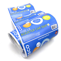 Vente en gros d'autocollants en rouleau en PVC adhésifs personnalisés Étiquettes d'emballage professionnel étanches avec impression de logo