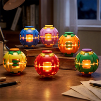 2026 Jouet anti-stress pour les doigts, modèle double, boîte couleur, avec fonctions de pression et de rotation, boule lumineuse à pression et à rotation, avec logo personnalisé